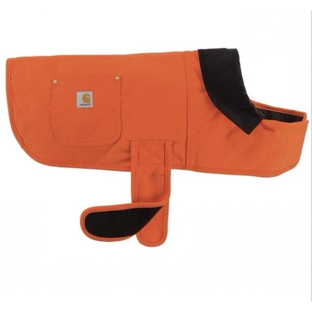 NEW CARHARTT PX0616 Firm DUCK INSULATED DOG CHORE COAT XL ORANGE 35-45 In Chest